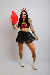 Kit Completo - Top Sereia + Saia + Tiara Plena