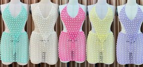 Conjunto Crochê com Pérolas