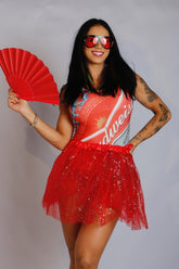 Conjunto Body Cerveja + Saia Tule