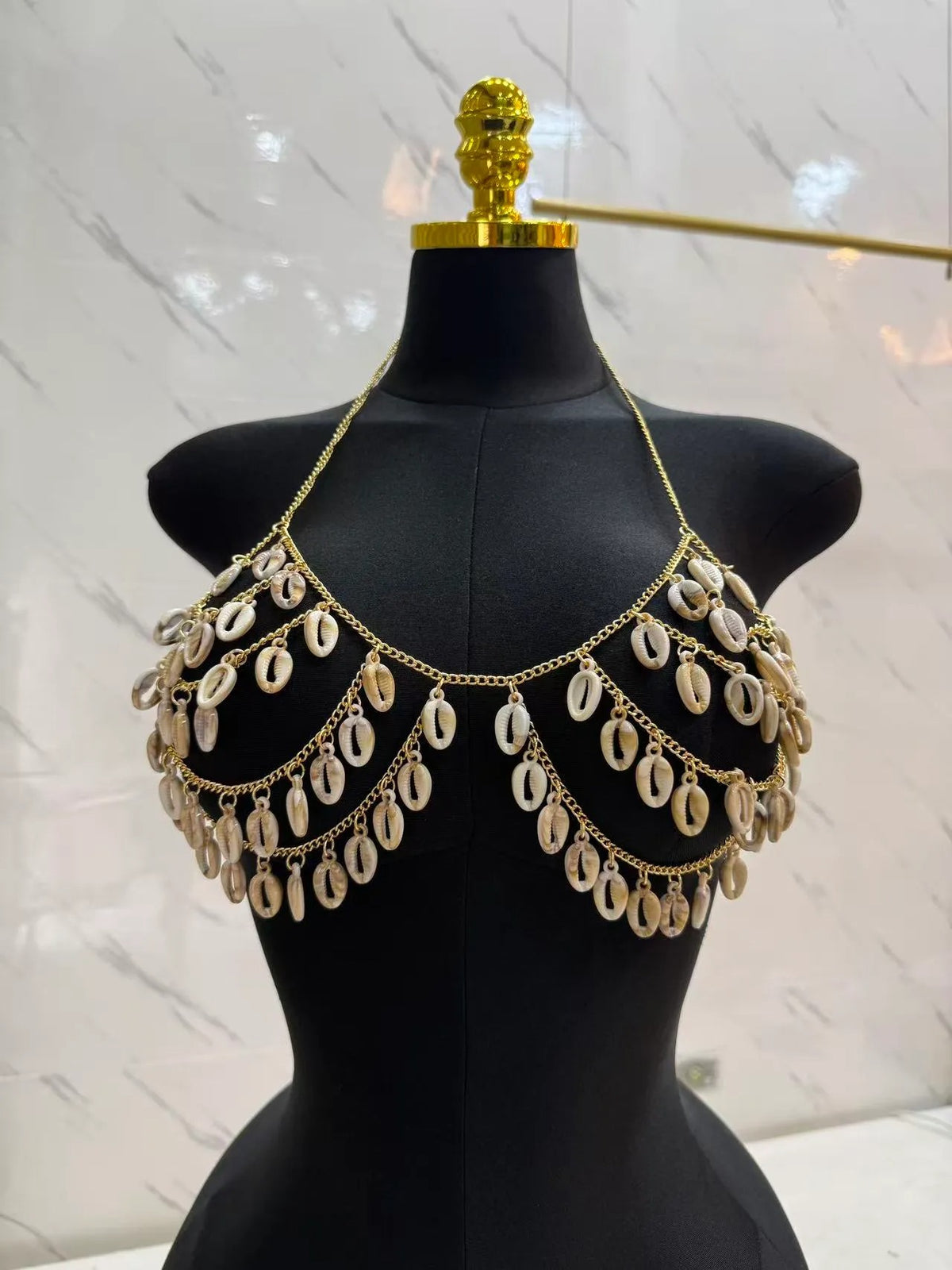 Body Chain de Brilho Luxo