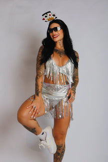 Conjunto Franjas Metalizado - 3 peças