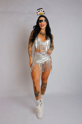 Conjunto Franjas Metalizado - 3 peças