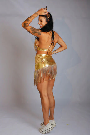 Conjunto Franjas Metalizado - 3 peças