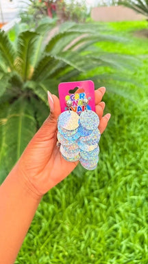 Par de brincos paetê