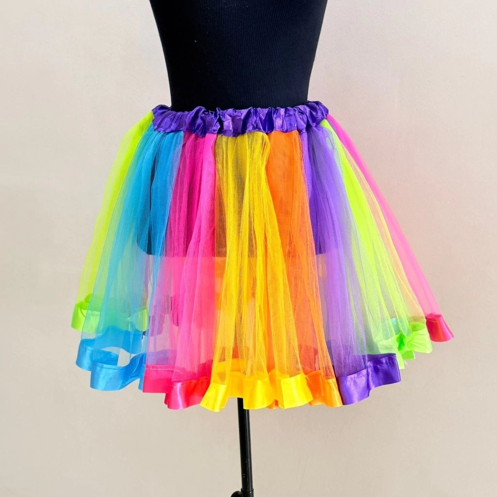 Saia de Tule - rainbow